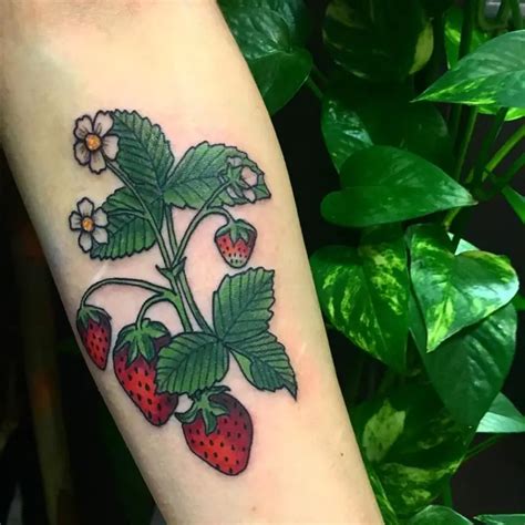 125 increíbles ideas de tatuajes para fresas que。